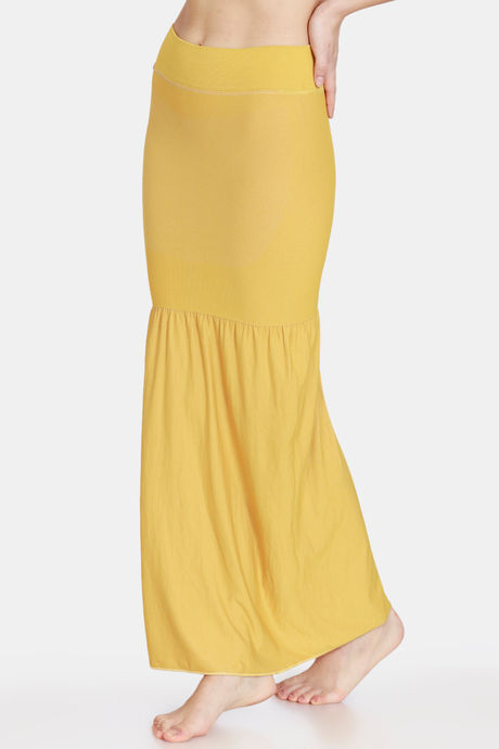 Zivame All Day Flared Mermaid Reversible Saree Shapewear - Skin Mustard — image 4